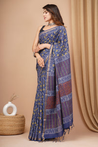 Assam Silk Multi Shade Saree CMSRE05SV0068