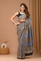 Traditional Hand Block Printed Assam Silk Saree