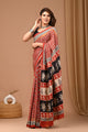 Traditional Hand Block Printed Assam Silk Saree