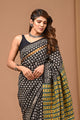 Traditional Hand Block Printed Assam Silk Saree