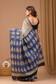 Traditional Hand Block Printed Assam Silk Saree