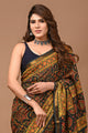 Crafts Moda Beautiful Block Printed Assam Silk Saree