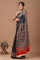 Printed Pure Cotton Mulmul Saree With Blouse