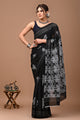 Printed Pure Cotton Mulmul Saree With Blouse