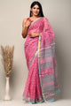 Exclusive Butti Block  Printed Kota Doria Saree CMSRE06SV0103