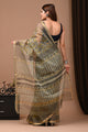 Jaipuri Block Printed Kota Doria Saree With Blouse