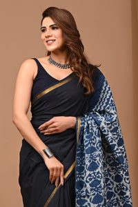 Crafted Exclusive Block Printed Assam Silk Saree