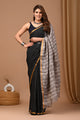 Crafted Exclusive Block Printed Assam Silk Saree