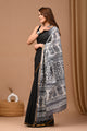 Jaipuri Traditional Block Printed Assam Silk Saree