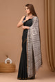 Crafted Exclusive Block Printed Assam Silk Saree