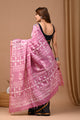 Crafted Exclusive Block Printed Assam Silk Saree