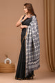 Crafted Exclusive Block Printed Assam Silk Saree