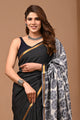 Crafted Exclusive Block Printed Assam Silk Saree