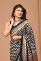 Crafts Moda Exclusive Block Printed Assam Silk Saree