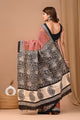 Crafts Moda Exclusive Block Printed Assam Silk Saree