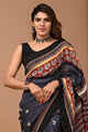 Crafts Moda Beautiful Block Printed Assam Silk Saree