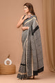 Crafts Moda Beautiful Block Printed Assam Silk Saree