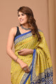 Crafts Moda Beautiful Block Printed Assam Silk Saree