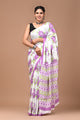 Exclusive Printed Pure Cotton Mulmul Saree With Blouse