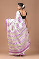 Exclusive Printed Pure Cotton Mulmul Saree With Blouse