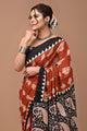 Jaipuri Printed Pure Cotton Mulmul Saree With Blouse