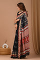 Crafts Moda Beautiful Block Printed Assam Silk Saree