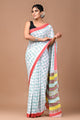 Exclusive Printed Pure Cotton Mulmul Saree With Blouse