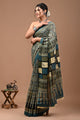 Printed Pure Cotton Mulmul Saree With Blouse