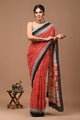 Printed Pure Cotton Mulmul Saree With Blouse