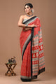 Printed Pure Cotton Mulmul Saree With Blouse