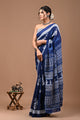 Printed Pure Cotton Mulmul Saree With Blouse