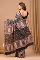 Exclusive Block Printed Assam Silk Saree