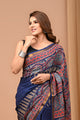 Exclusive Block Printed Assam Silk Saree