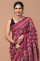 Printed Pure Cotton Mulmul Saree With Blouse