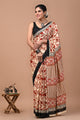 Printed Pure Cotton Mulmul Saree With Blouse