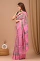 Crafts Moda Beautiful Block Printed Assam Silk Saree