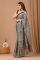 Crafts Moda Beautiful Block Printed Assam Silk Saree