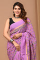 Crafts Moda Beautiful Block Printed Assam Silk Saree