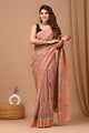 Crafts Moda Beautiful Block Printed Assam Silk Saree