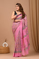 Crafts Moda Beautiful Block Printed Assam Silk Saree