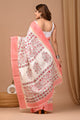 Crafts Moda Beautiful Block Printed Assam Silk Saree