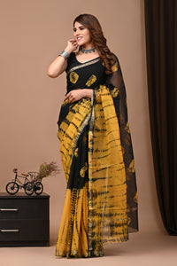 Crafts Moda Exclusive Block Printed Kota Doria Saree With Blouse