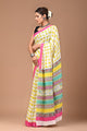 Exclusive Printed Pure Cotton Mulmul Saree With Blouse