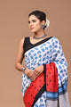 Exclusive Printed Pure Cotton Mulmul Saree With Blouse