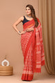 Exclusive Block Printed Assam Silk Saree