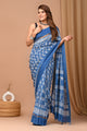 Exclusive Block Printed Assam Silk Saree