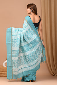 Exclusive Block Printed Assam Silk Saree