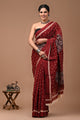 Printed Pure Cotton Mulmul Saree With Blouse