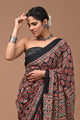 Printed Pure Cotton Mulmul Saree With Blouse