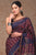 Block Printed Chanderi Silk Saree With Blouse